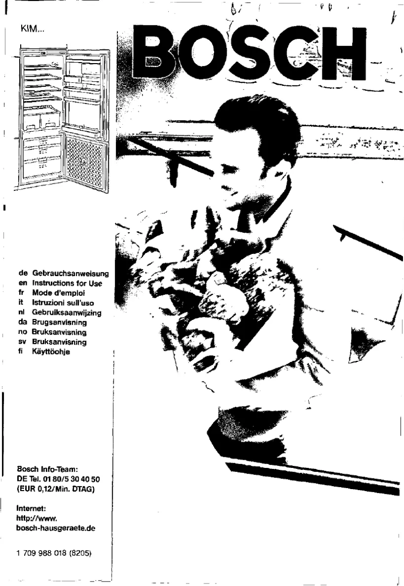 Page 1 de la notice Manuel utilisateur Bosch KIM3040