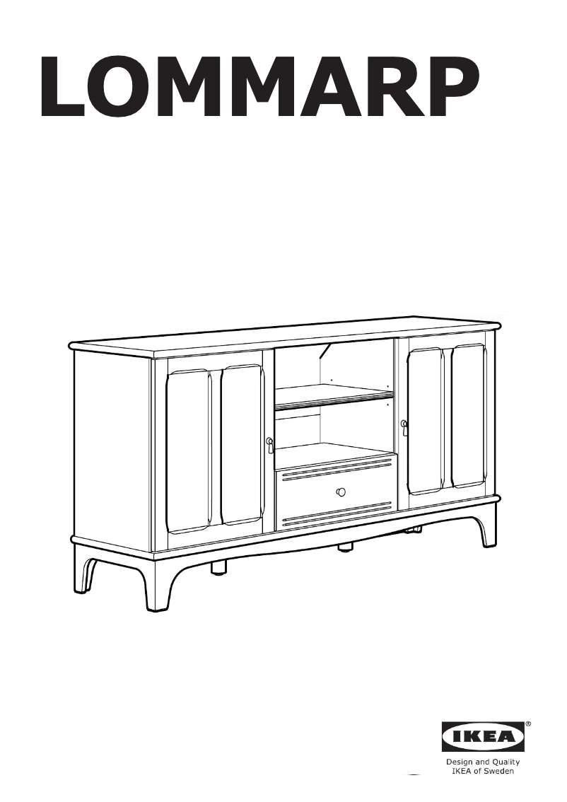 Page 1 de la notice Instructions / montage Ikea LOMMARP