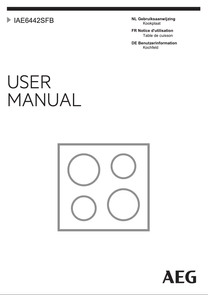 Page 1 de la notice Manuel utilisateur AEG IAS8442BXB