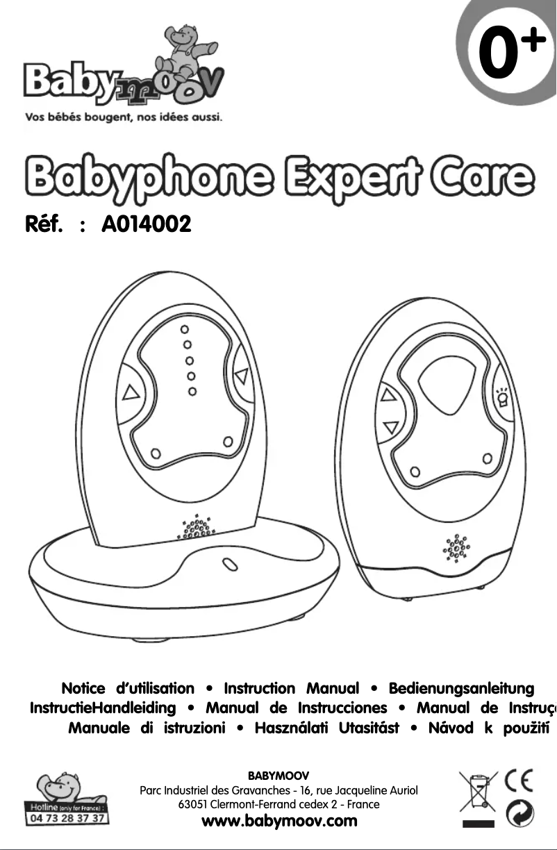 Page 1 de la notice Manuel utilisateur Babymoov Expert Care
