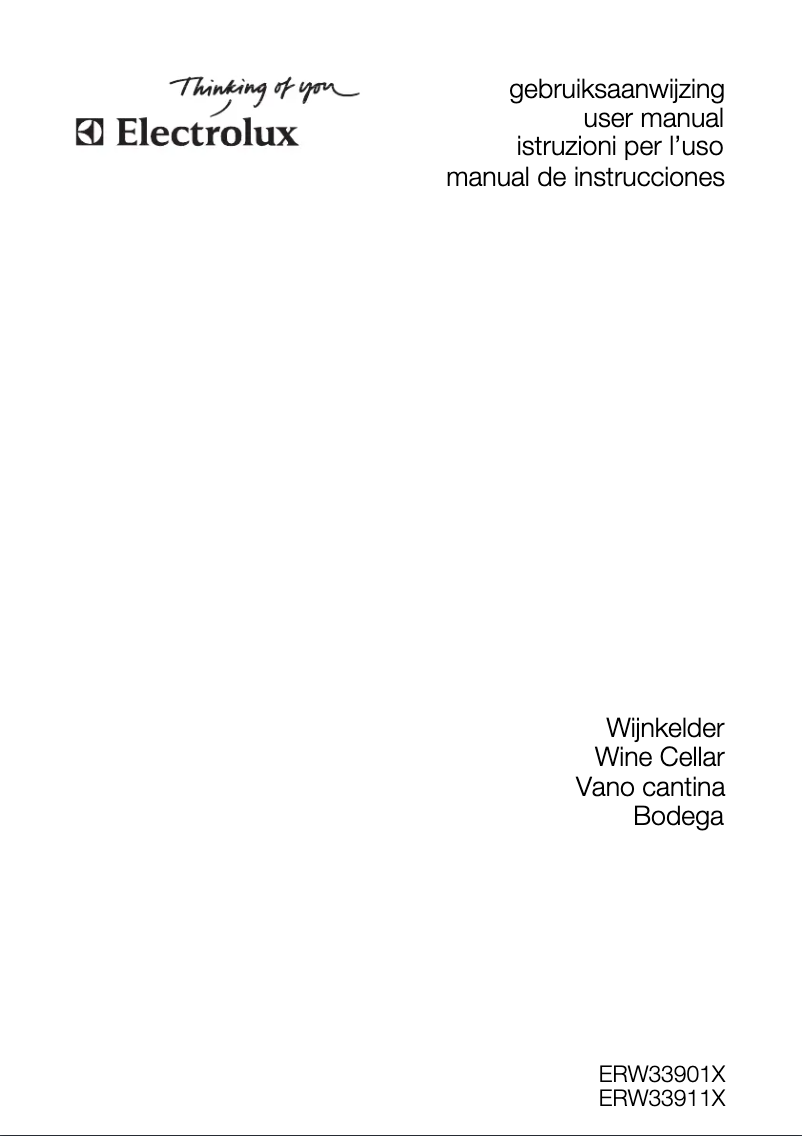 Página 1 del manual Manual de usuario Electrolux ERW33911X