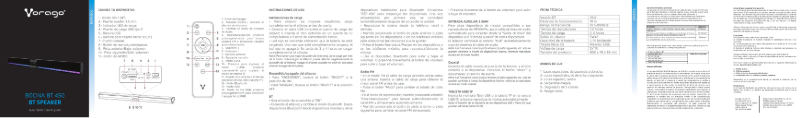 Page 1 de la notice Manuel utilisateur Vorago Bocina BT 450