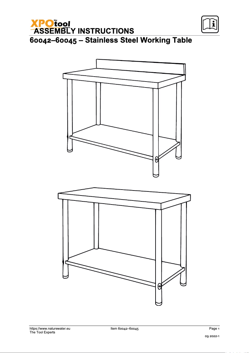 Page 1 de la notice Manuel utilisateur WilTec 60042