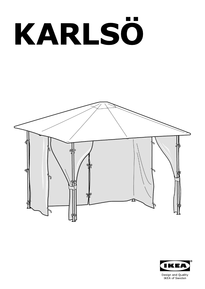 Page 1 de la notice Instructions / montage Ikea Karlso
