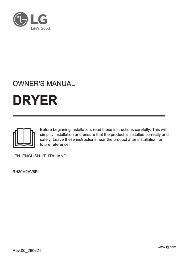 Página 1 del manual Manual de usuario LG RH80M2AV6R