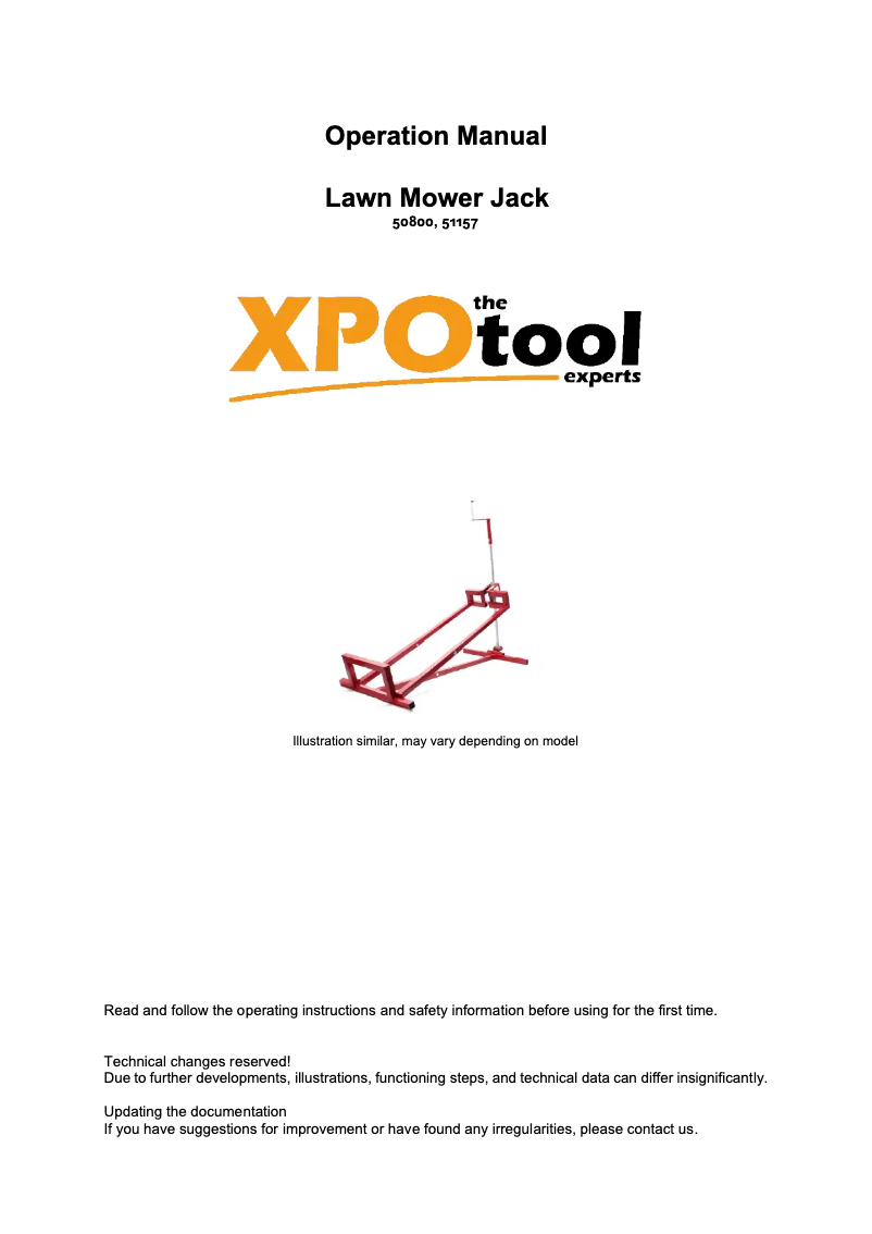 Page 1 de la notice Manuel utilisateur WilTec 50800