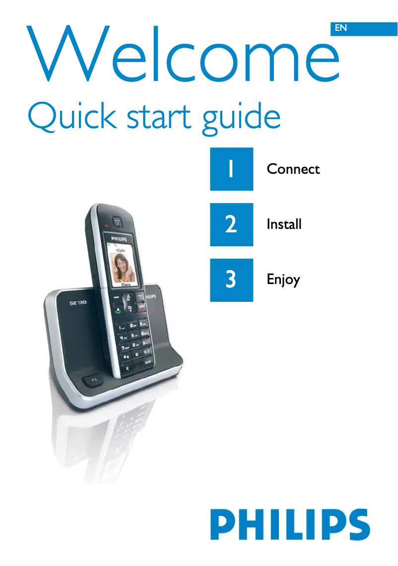 Página nº 1 - Guía de inicio rápido Philips SE7301B