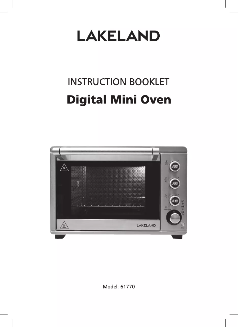 Page 1 de la notice Manuel utilisateur Lakeland 61770
