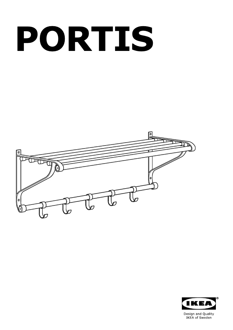 Page 1 de la notice Manuel utilisateur Ikea PORTIS (wall)