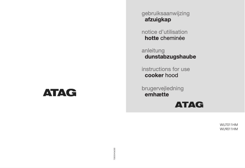 Page 1 de la notice Manuel utilisateur Atag WU9011HM