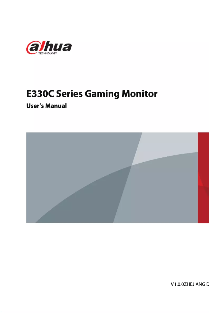 Page 1 de la notice Manuel utilisateur Dahua Technology LM30-E330CA