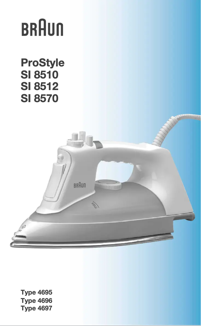 Page 1 de la notice Manuel utilisateur Braun ProStyle SI 8570