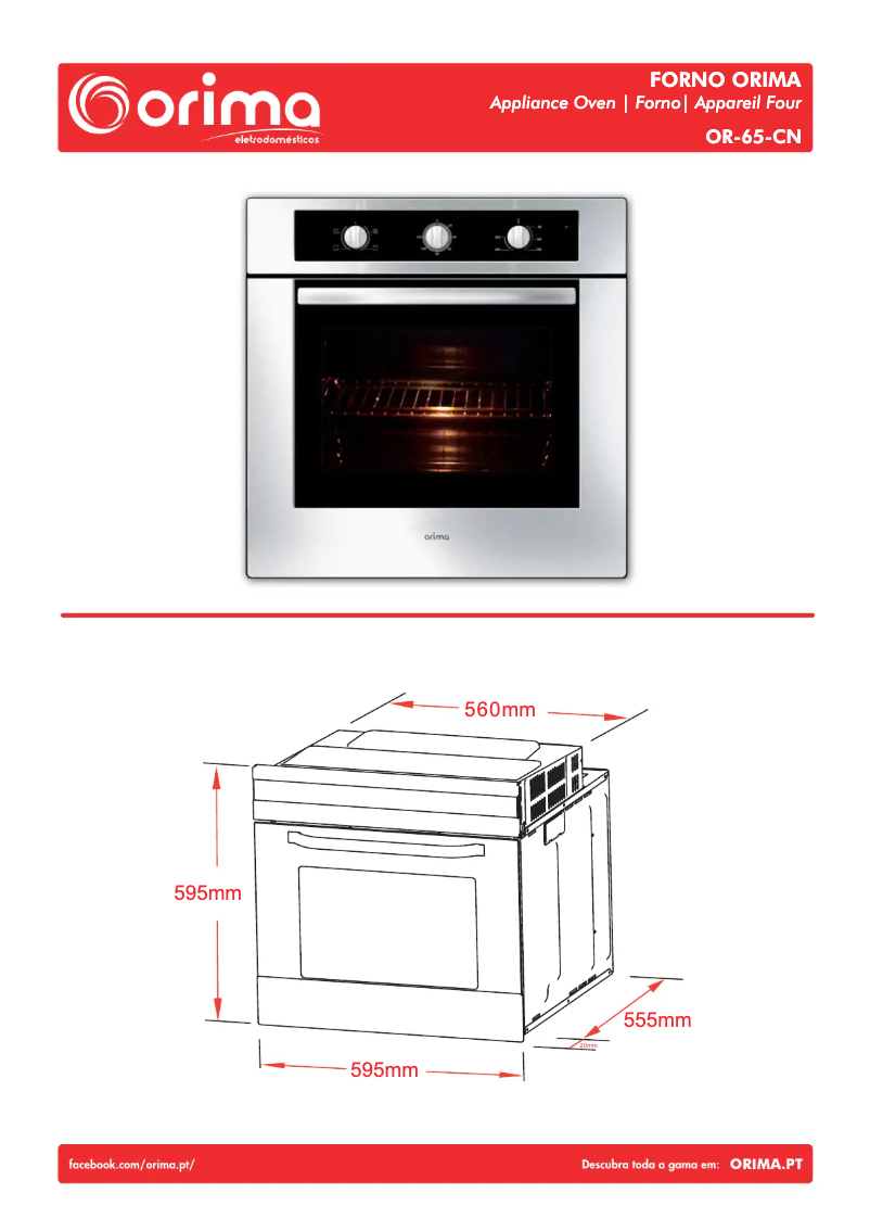 Page 1 de la notice Brochure Orima OR 65 CN