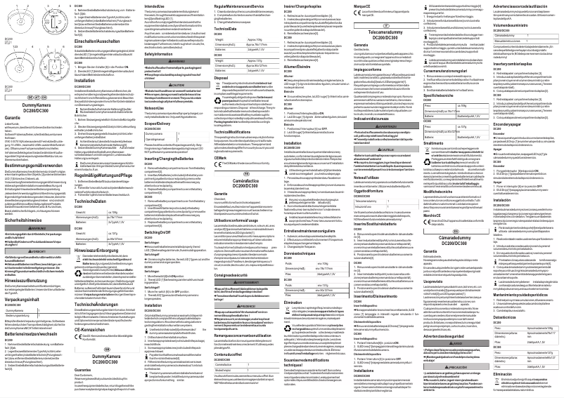 Page 1 de la notice Manuel utilisateur Olympia DC200