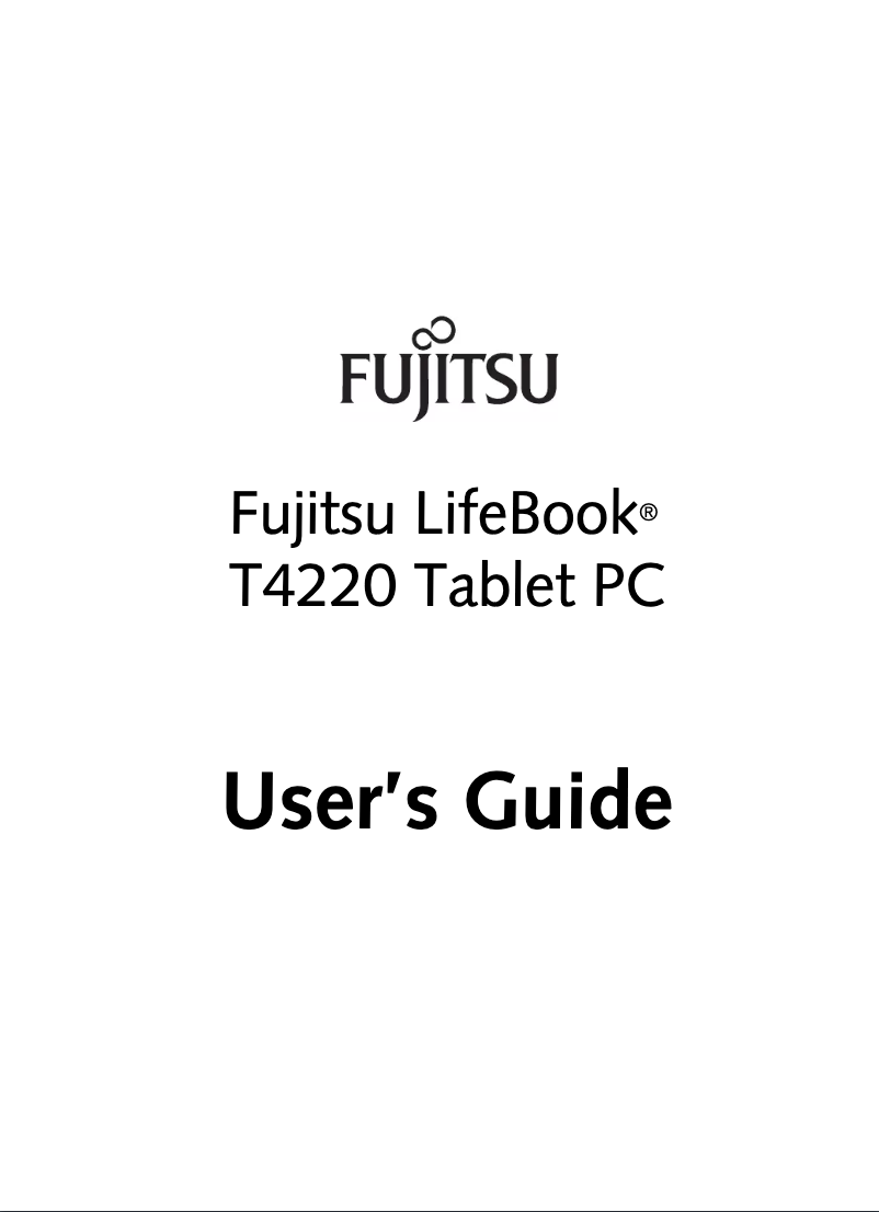 Page 1 de la notice Manuel utilisateur Fujitsu LifeBook T4220