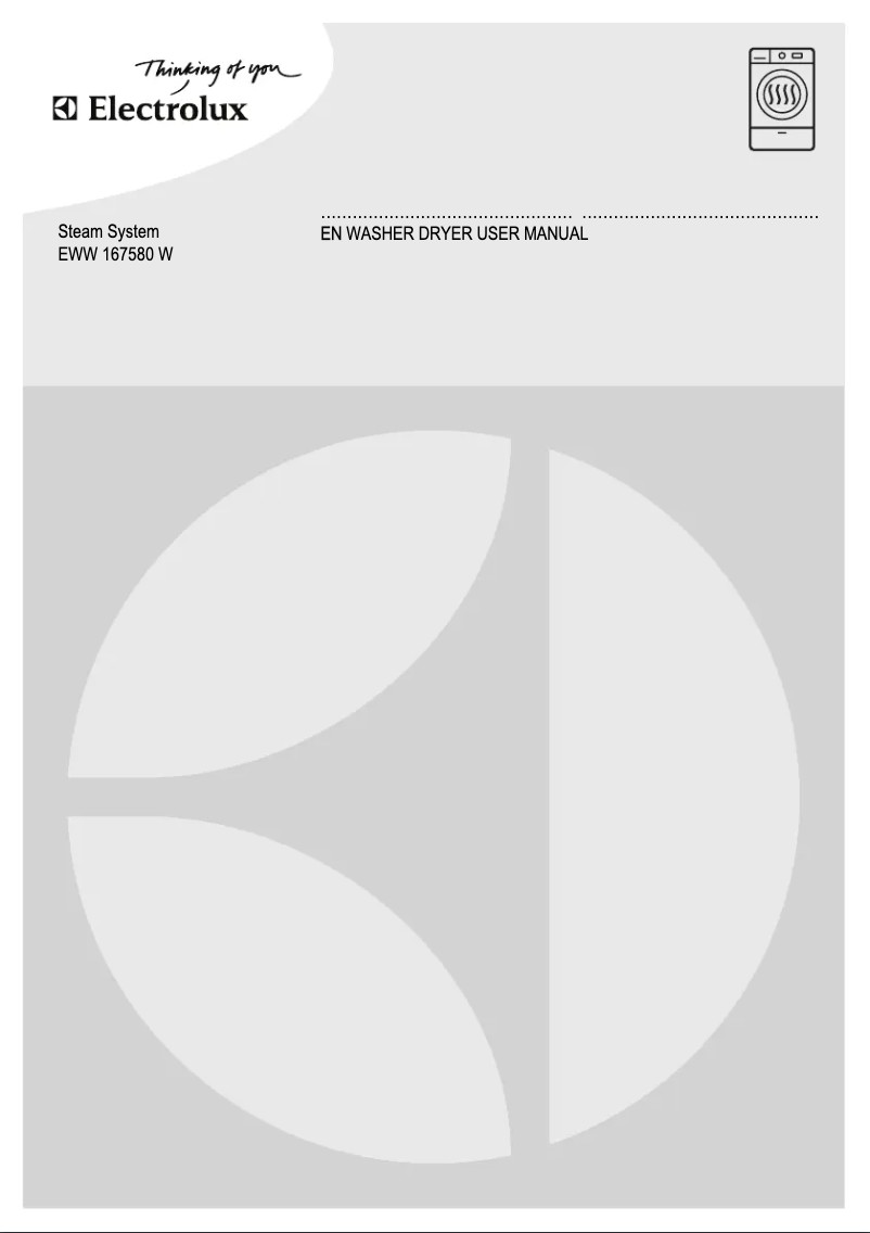 Page 1 de la notice Manuel utilisateur Electrolux EWW 167580 W