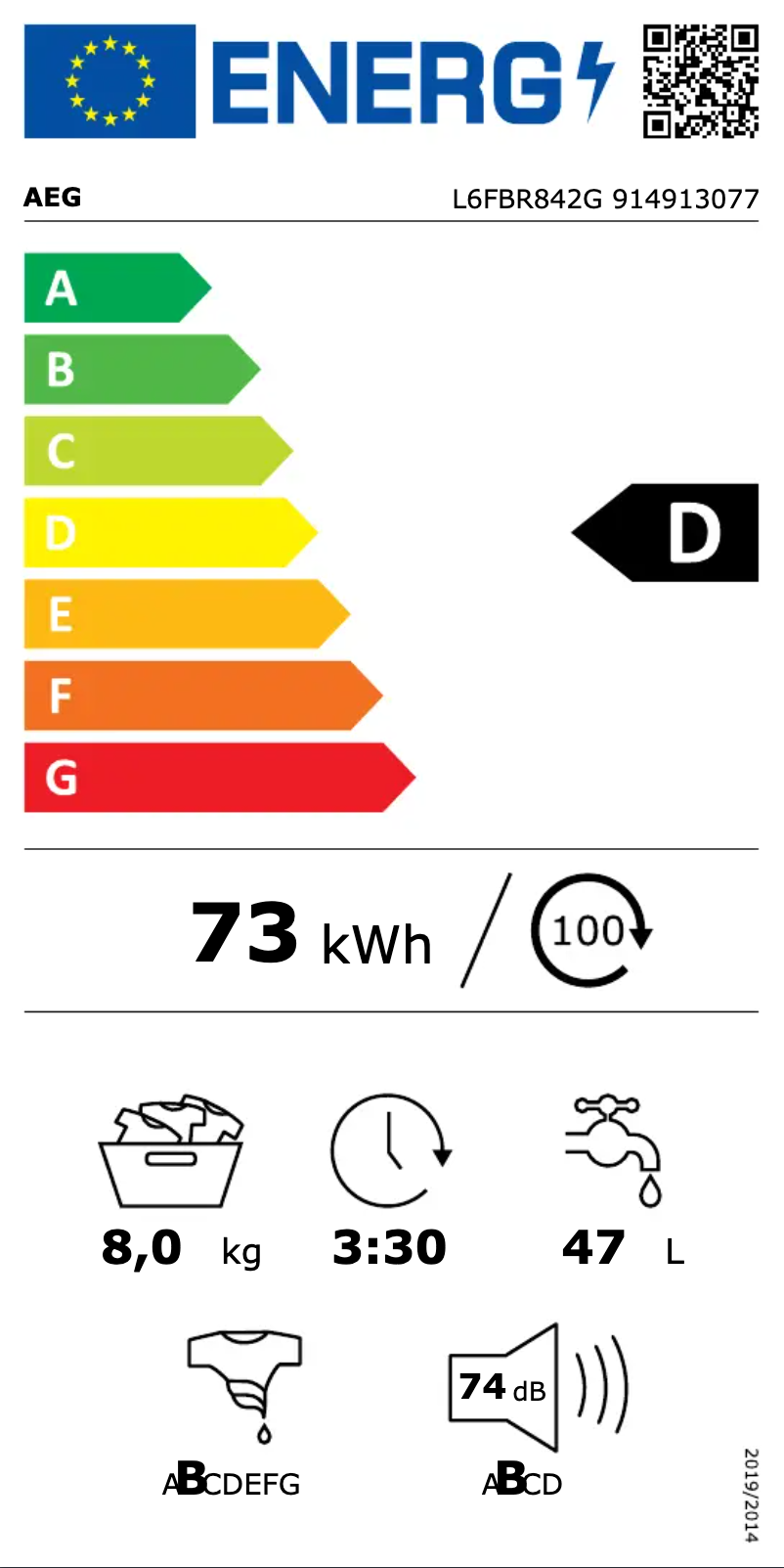 Image de la première page du manuel de l'appareil L6FBR842G