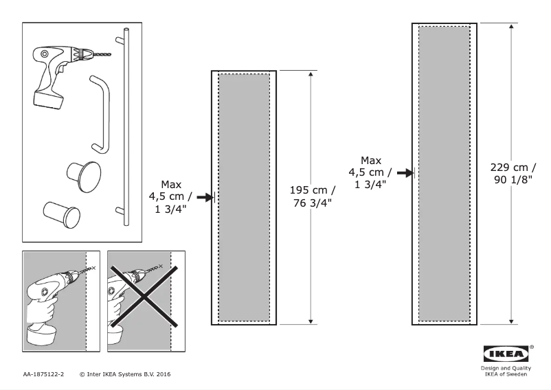 Page 1 de la notice Manuel utilisateur Ikea FORSAND 604.423.83
