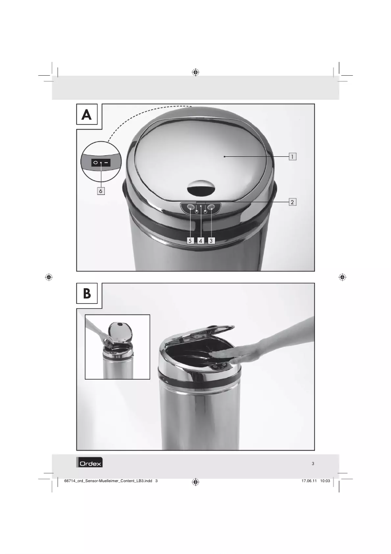 Page 1 de la notice Manuel utilisateur Ordex Z30384