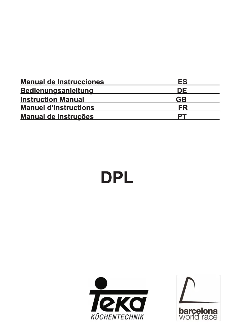 Page 1 de la notice Manuel utilisateur Teka DPL 90