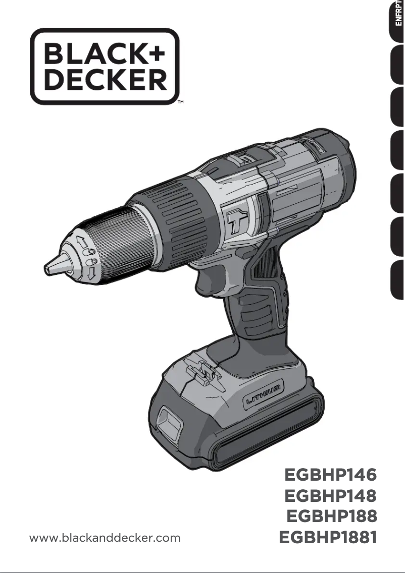 Page n°1 - Manuel utilisateur Black & Decker EGBHP188