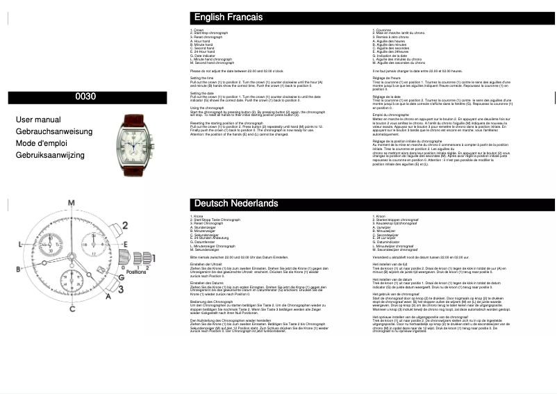 Page 1 of the manual User Manual Davis Desmond 0030