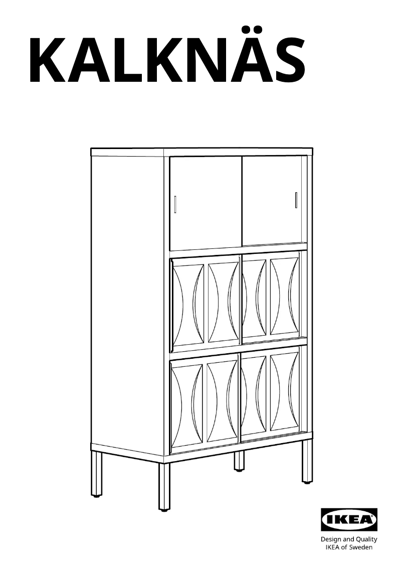 Page 1 de la notice Manuel utilisateur Ikea KALKNÄS 304.962.64