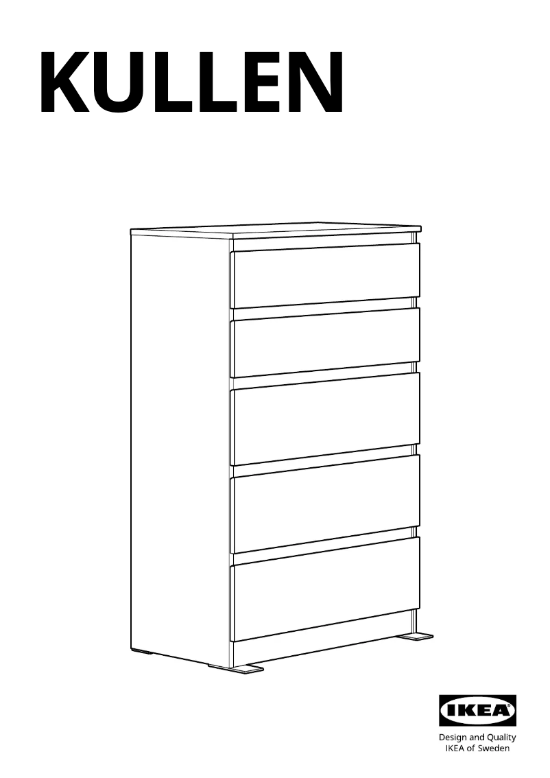 Page 1 de la notice Manuel utilisateur Ikea KULLEN 305.838.93