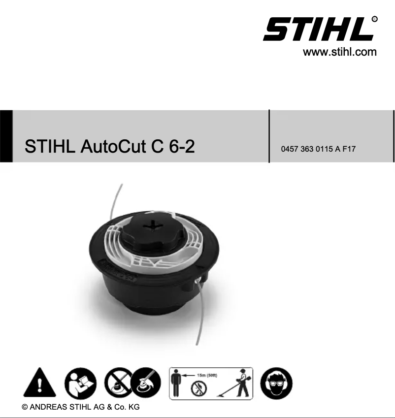Page 1 de la notice Manuel utilisateur Stihl AutoCut C 6-2