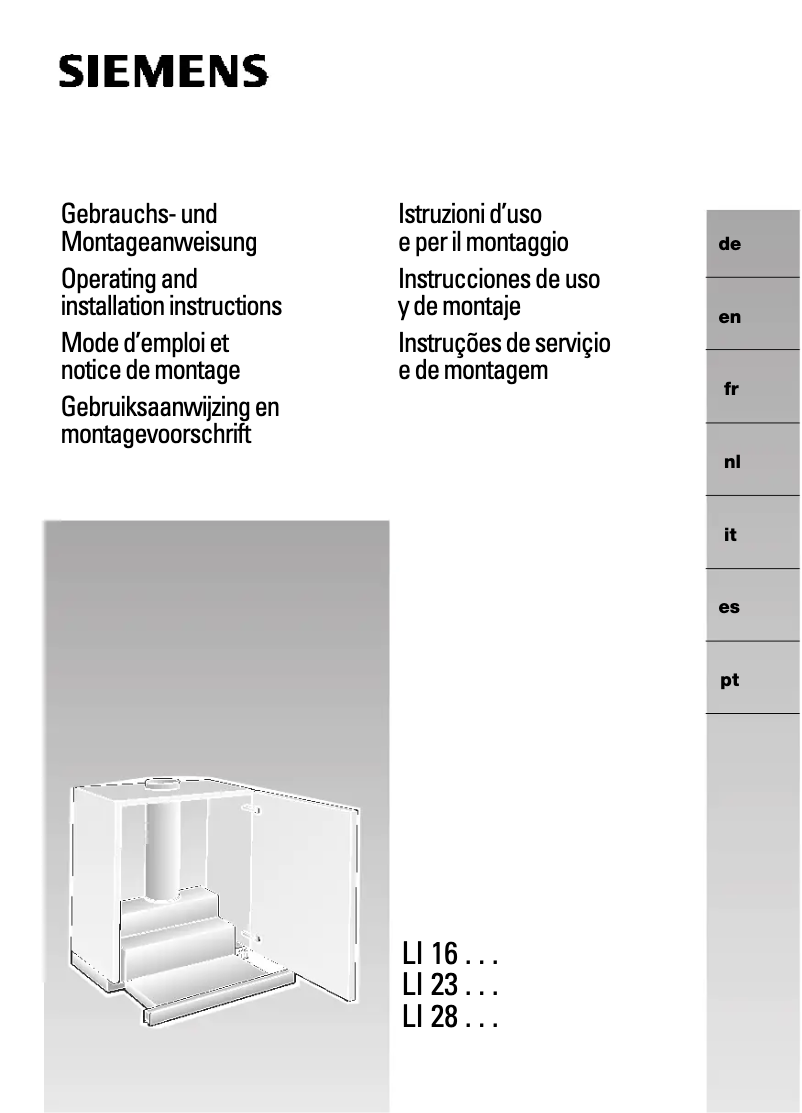 Page 1 de la notice Mode d'emploi Siemens LI28030