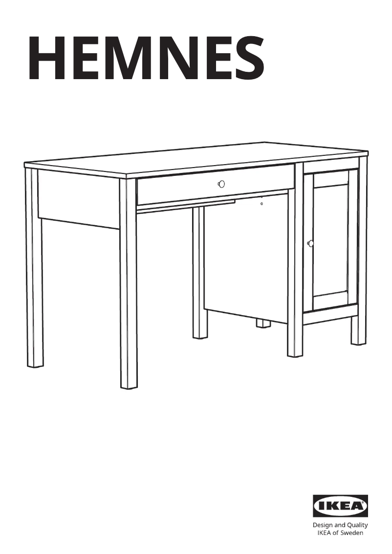 Page 1 de la notice Manuel utilisateur Ikea HEMNES 403.397.92