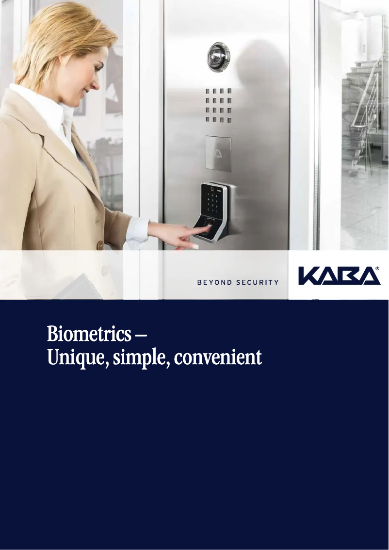 Page 1 of the manual User Manual Dormakaba B-web 95 00