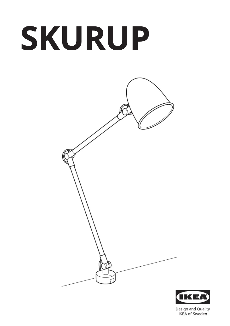 Page 1 de la notice Manuel utilisateur Ikea SKURUP 904.711.47