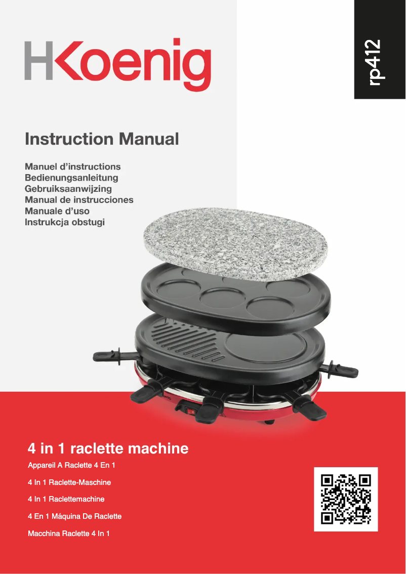 Página 1 del manual Manual de usuario H.Koenig RP412