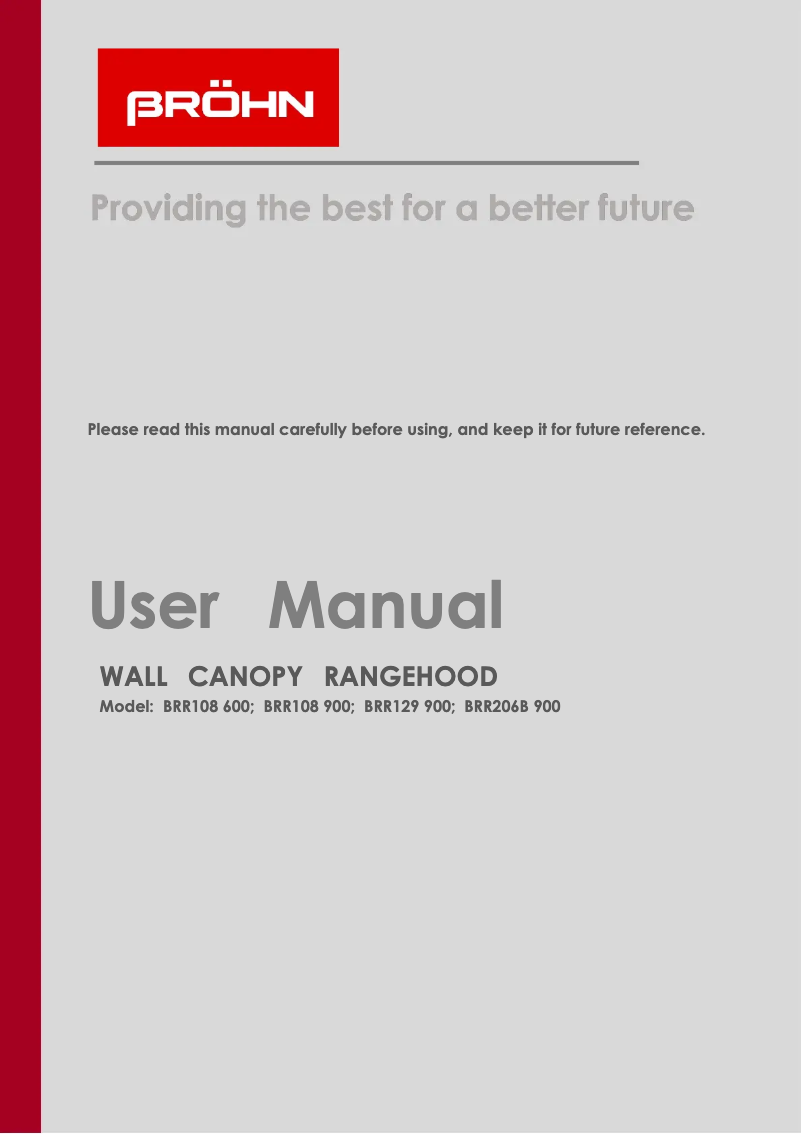 Page 1 de la notice Manuel utilisateur Bröhn BRR129900