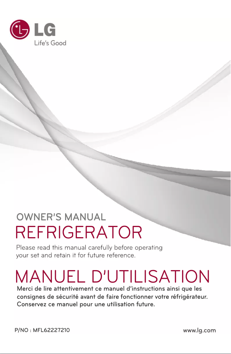 Page 1 de la notice Manuel utilisateur LG GL-B292RLML