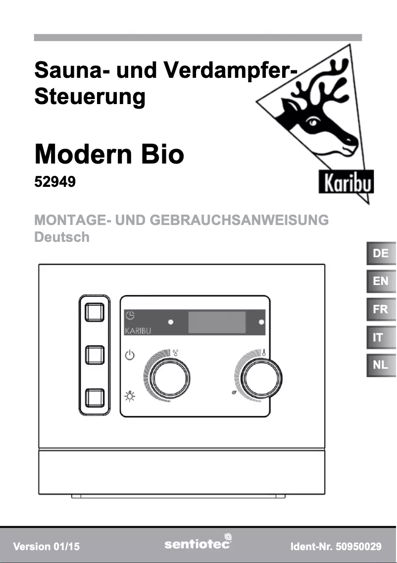 Page 1 de la notice Manuel utilisateur Karibu Sonja