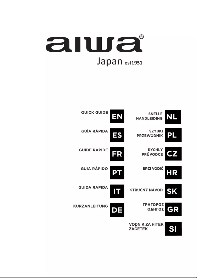 Page 1 of the manual User Manual Aiwa 24HD4593-12