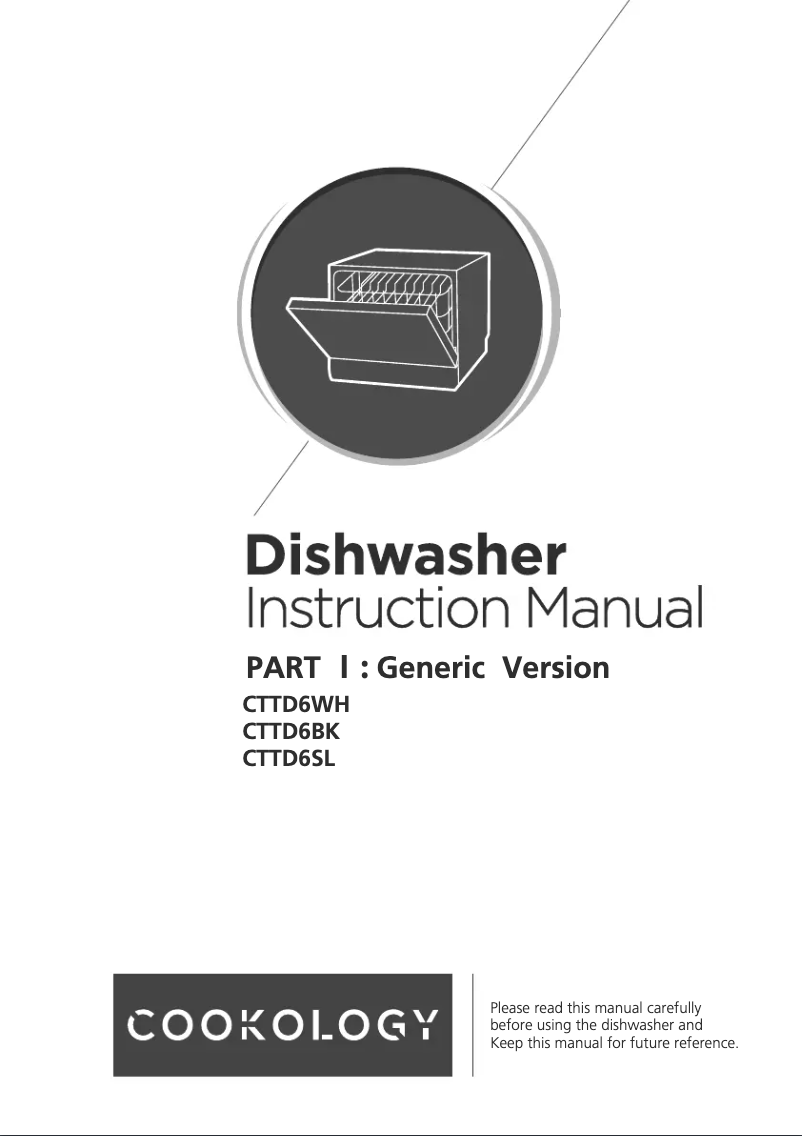 Page 1 de la notice Manuel utilisateur Cookology CTTD6BK