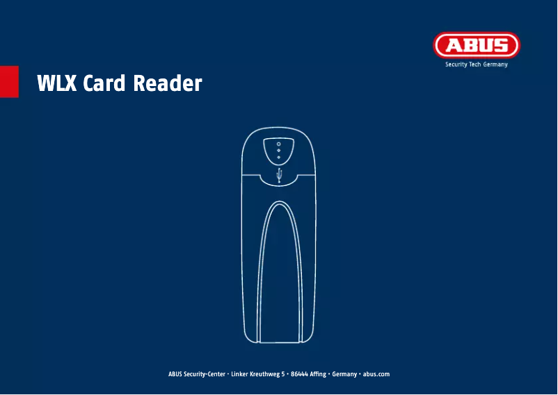 Página 1 del manual Manual de usuario Abus WLX Card Reader
