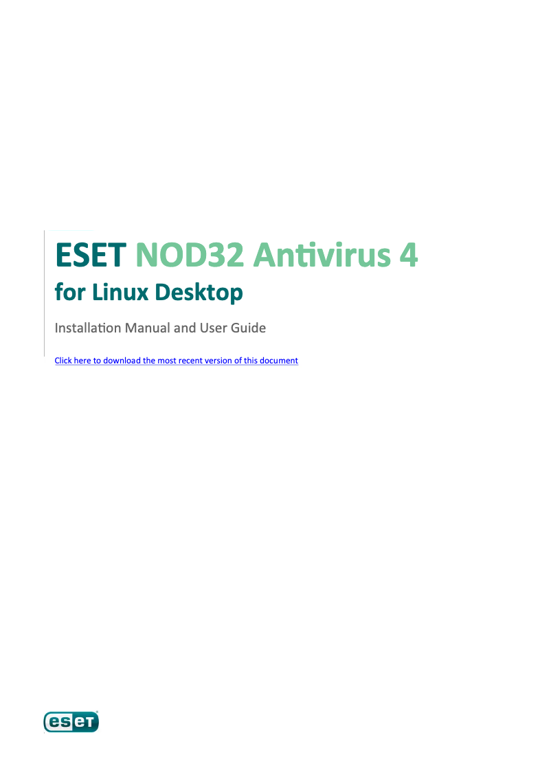 Página 1 del manual Manual de usuario ESET NOD32 Antivirus 4
