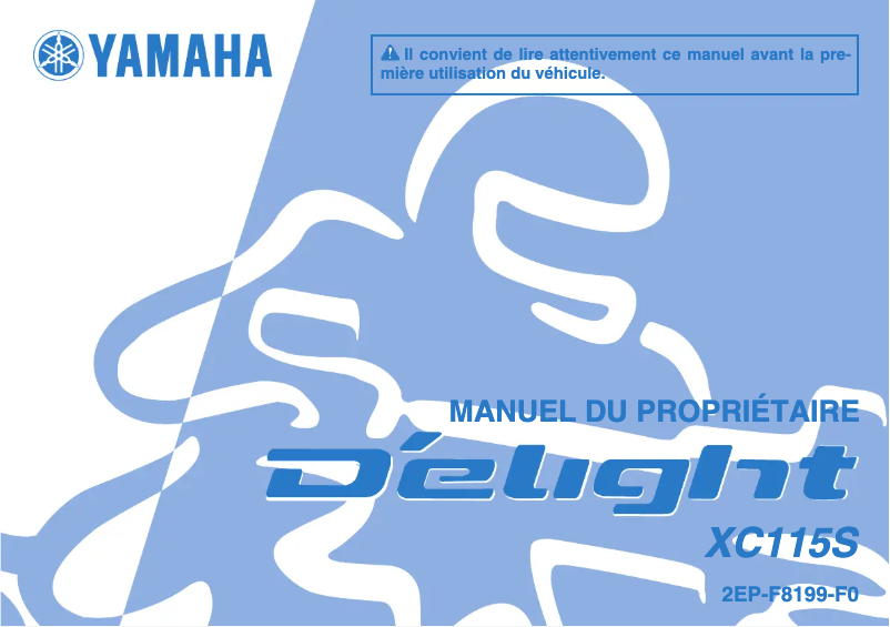 Page 1 de la notice Manuel utilisateur Yamaha DElight (2014)