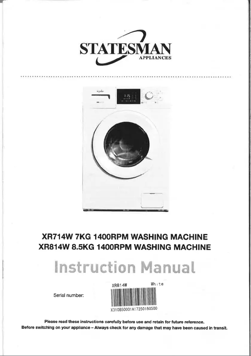 Página 1 del manual Manual de usuario Statesman XR714W