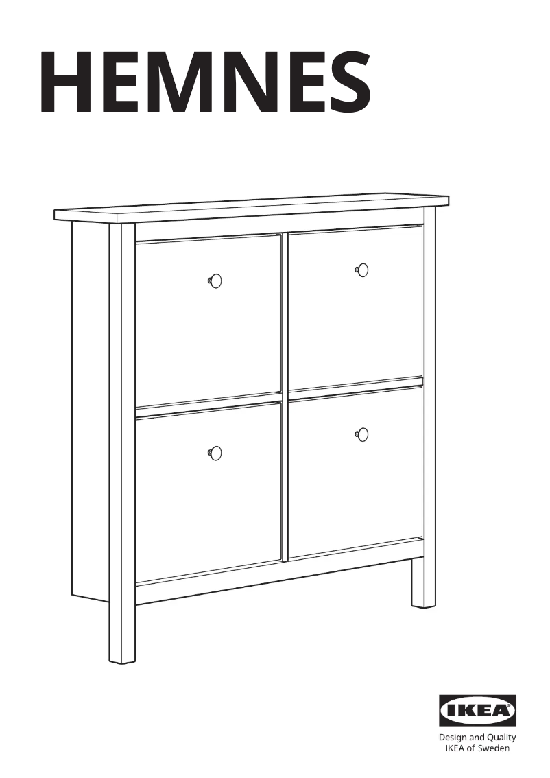 Page 1 de la notice Manuel utilisateur Ikea HEMNES 601.561.21