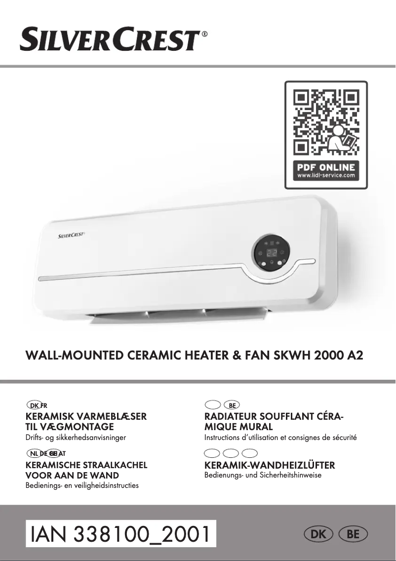 Page 1 de la notice Manuel utilisateur SilverCrest SKWH 2000 A2