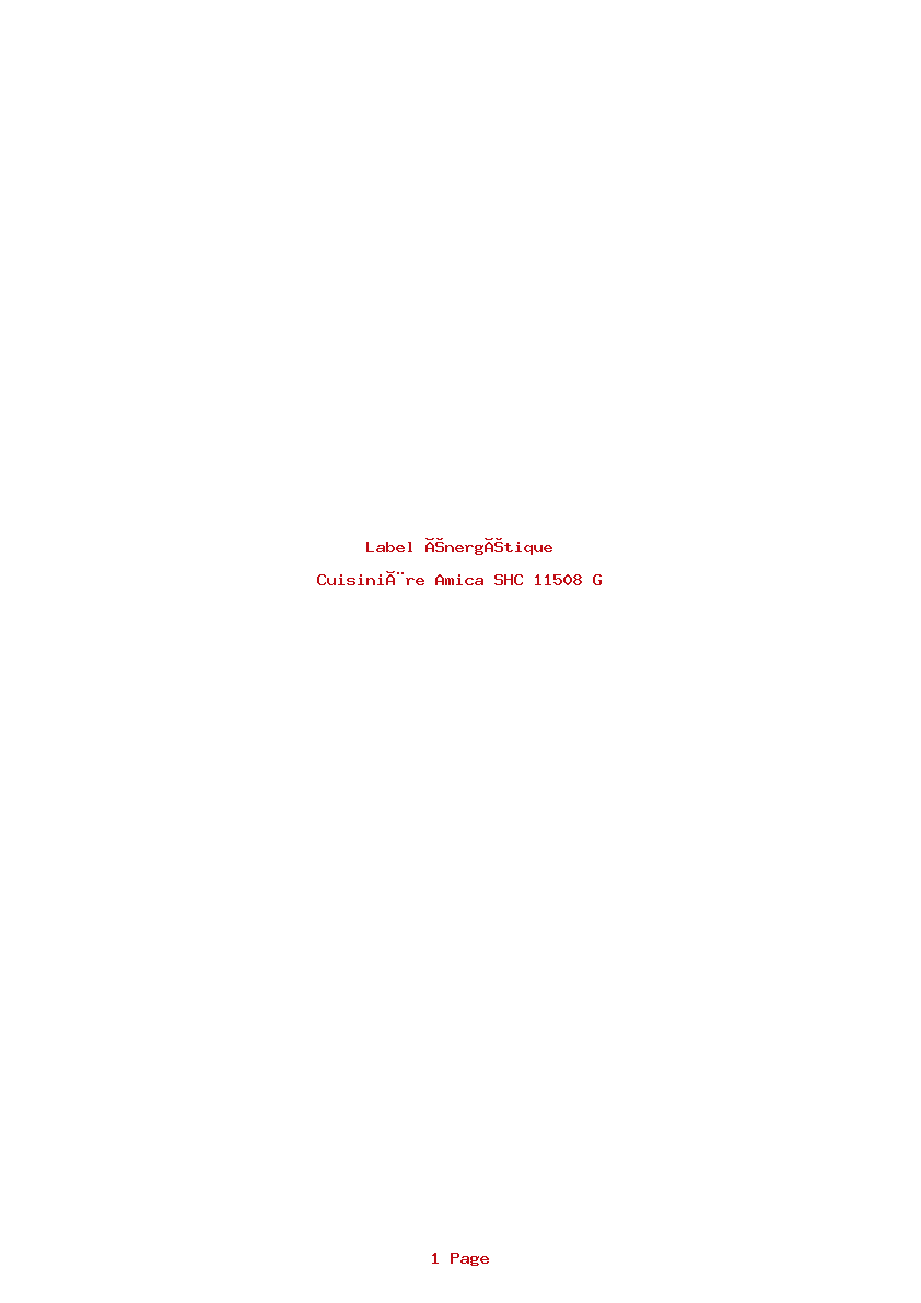 Image de la première page du manuel de l'appareil SHC 11508 G