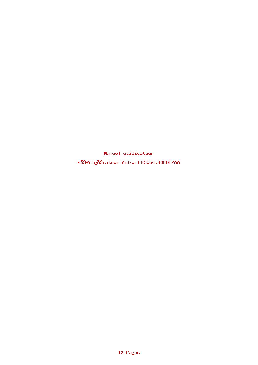 Image de la première page du manuel de l'appareil FK3556.4GBDFZAA