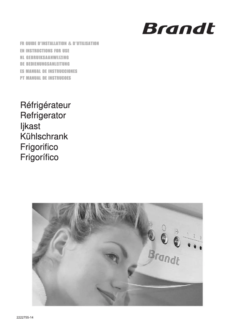 Page 1 de la notice Manuel utilisateur Brandt SA2352E