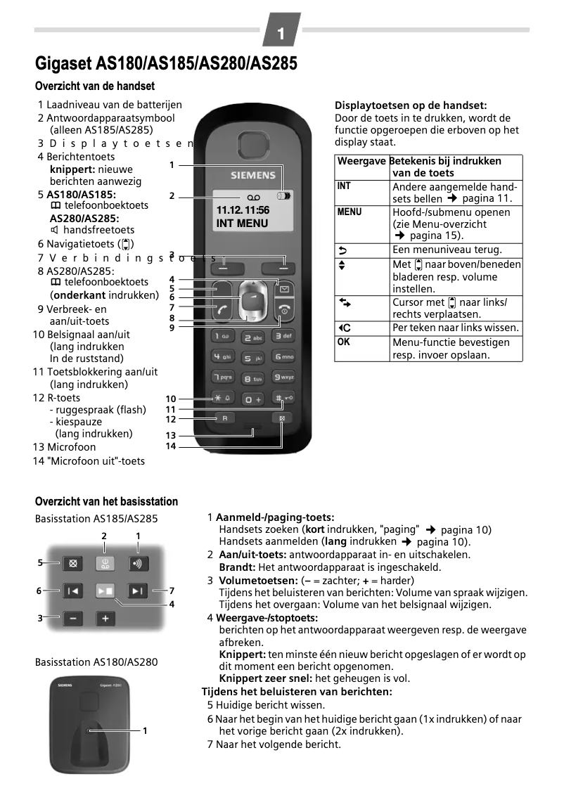 Página 1 del manual Manual de usuario Gigaset AS280