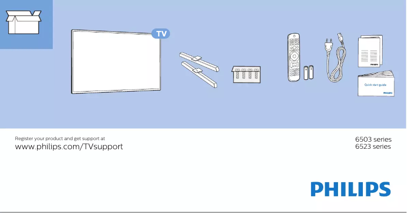 Image de la première page du manuel de l'appareil 43PUS6503